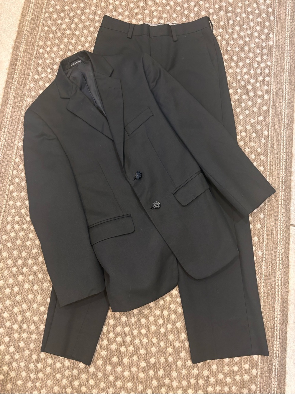 Boys Joseph & Feiss Black Two-Piece Suit Blazer & Trousers